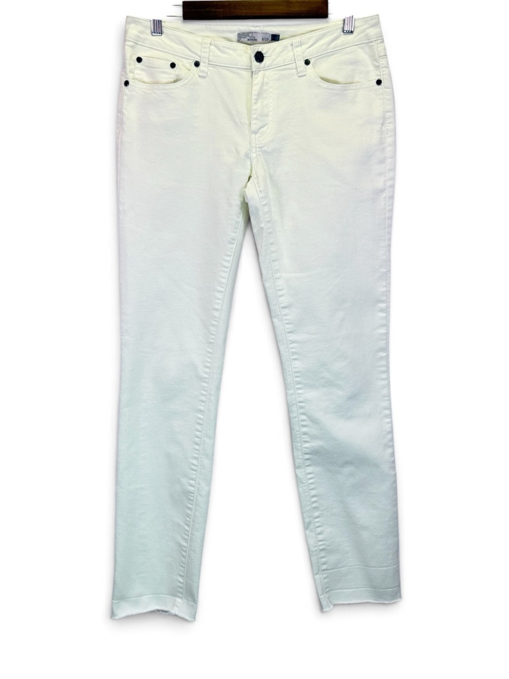 Prana White‎ Straight Jeans Low-Rise Stretch Women’s Size 8/29